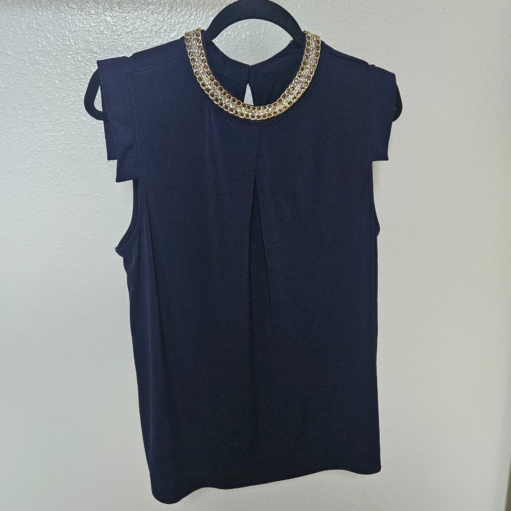 Navy Moa Moa Blouse